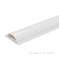 35*15mm PVC PVC Saluran Kabel Setengah Bulir Trunking